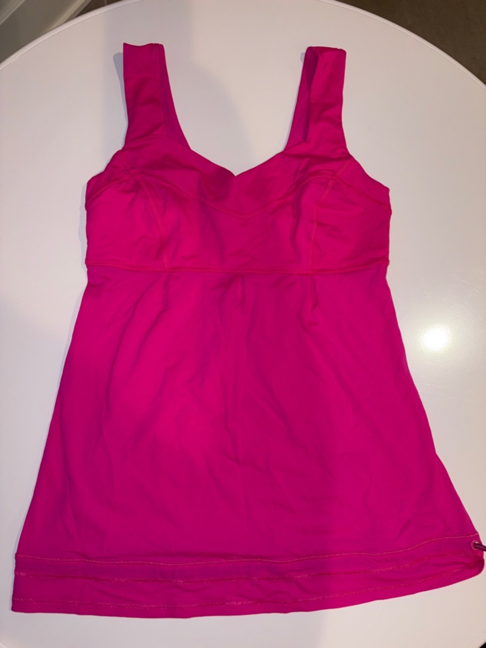 Lululemon Bright Pink Tankini Top with Wide Straps